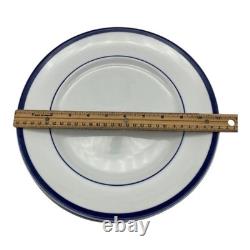 Williams Sonoma Brasserie Blue- Japan -11 Dinner Plates -Set of 4