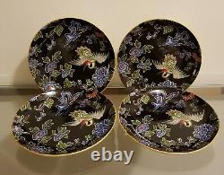 Williams Sonoma Crane Collection Vietnam Medallion & Heron Setting Set for 4