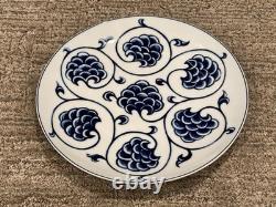 Williams Sonoma Home Portugal Cobalt Blue Floral 9 Luncheon Plates Lot 4 Ln