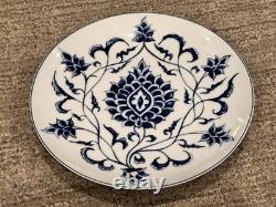 Williams Sonoma Home Portugal Cobalt Blue Floral 9 Luncheon Plates Lot 4 Ln