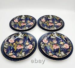 Williams Sonoma House of Scalamandre Dinner Plate & Salad Plate Blue Set of 8