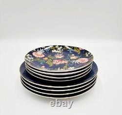 Williams Sonoma House of Scalamandre Dinner Plate & Salad Plate Blue Set of 8