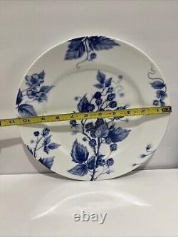 Williams Sonoma ORMONDE Blue Fruits Set Of 4 Dinner Plates 10 3/4 D