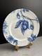 Williams Sonoma Ormonde Blue Dinner Plates-#4 Design-Passion Fruit Flower. Set-4
