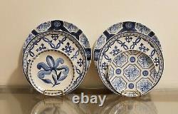 Williams Sonoma Porto Dinner Plate Setting for 4 White & Blue NEW