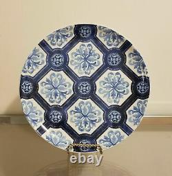 Williams Sonoma Porto Dinner Plate Setting for 4 White & Blue NEW