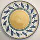 Williams Sonoma TOURNESOL Italy Set of 7 Dinner Plates 11 Yellow Center Blue