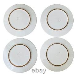 Williams Sonoma Tournesol Blue and Yellow set of 8 Dinner plates Made in Italy