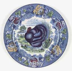 Wood & Sons TURKEY BLUE MULTI Dinner Plate 774829