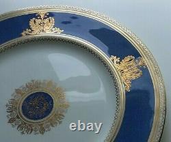 Wow Price! Set Of 4 Rare Wedgwood Columbia Powder Blue 10 7/8 Dinner Plates