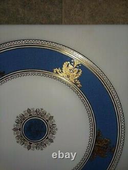 Wow Price! Set Of 4 Rare Wedgwood Columbia Powder Blue 10 7/8 Dinner Plates