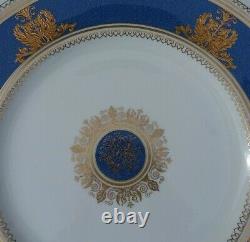 Wow Price! Set Of 4 Rare Wedgwood Columbia Powder Blue 10 7/8 Dinner Plates